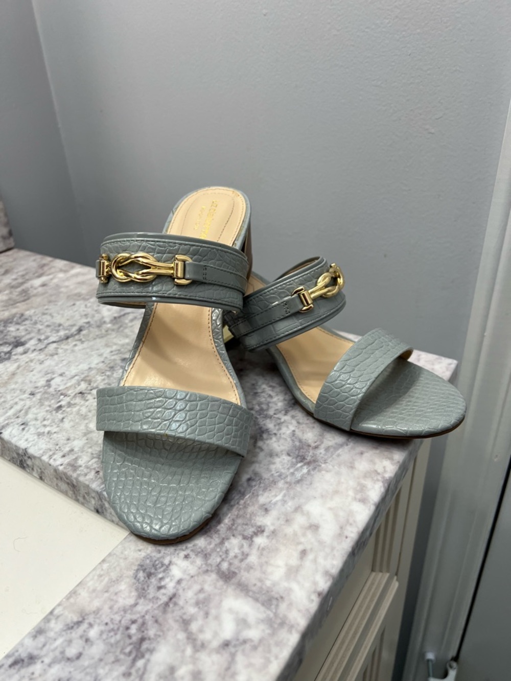 Liz Claiborne Double-Strap Heeled Sandal